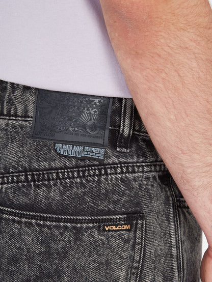 Billow Tapered Jeans - LIGHT ACID BLACK