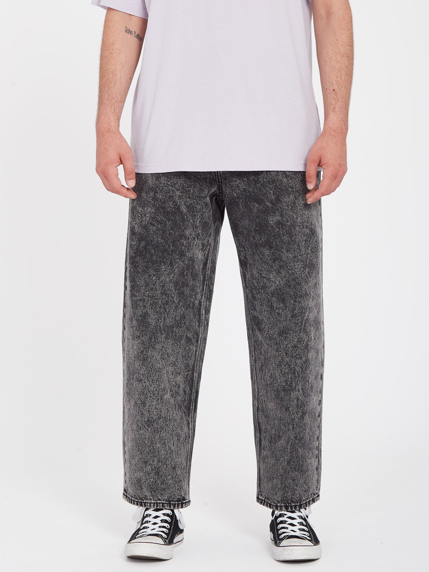 Billow Tapered Jeans - LIGHT ACID BLACK