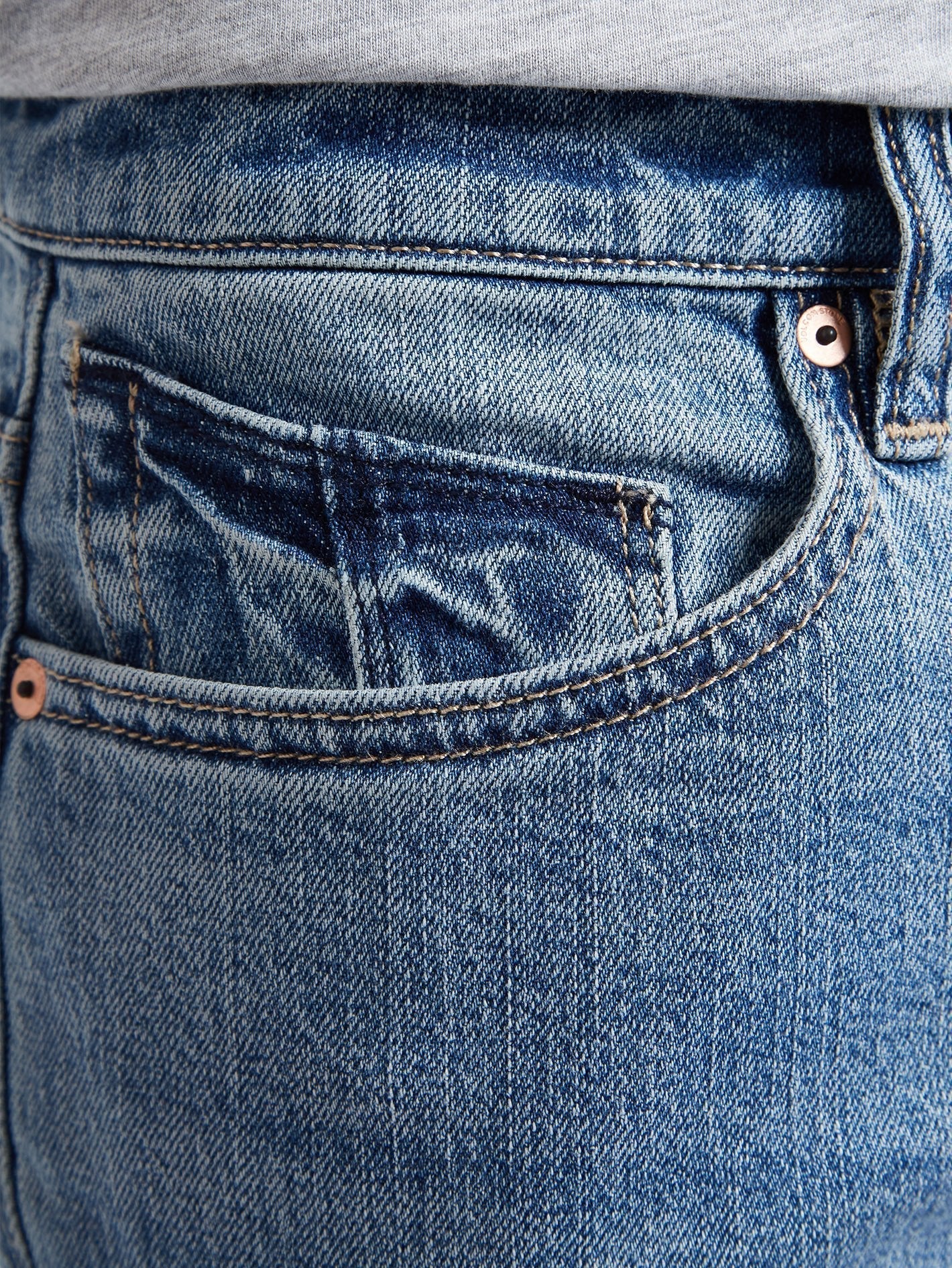 Solver Tapered Denim - Vmi-Vintage Marbled Indigo