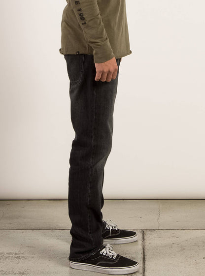 Kinkade Regular Tapered Fit Jeans - Premium Wash Black