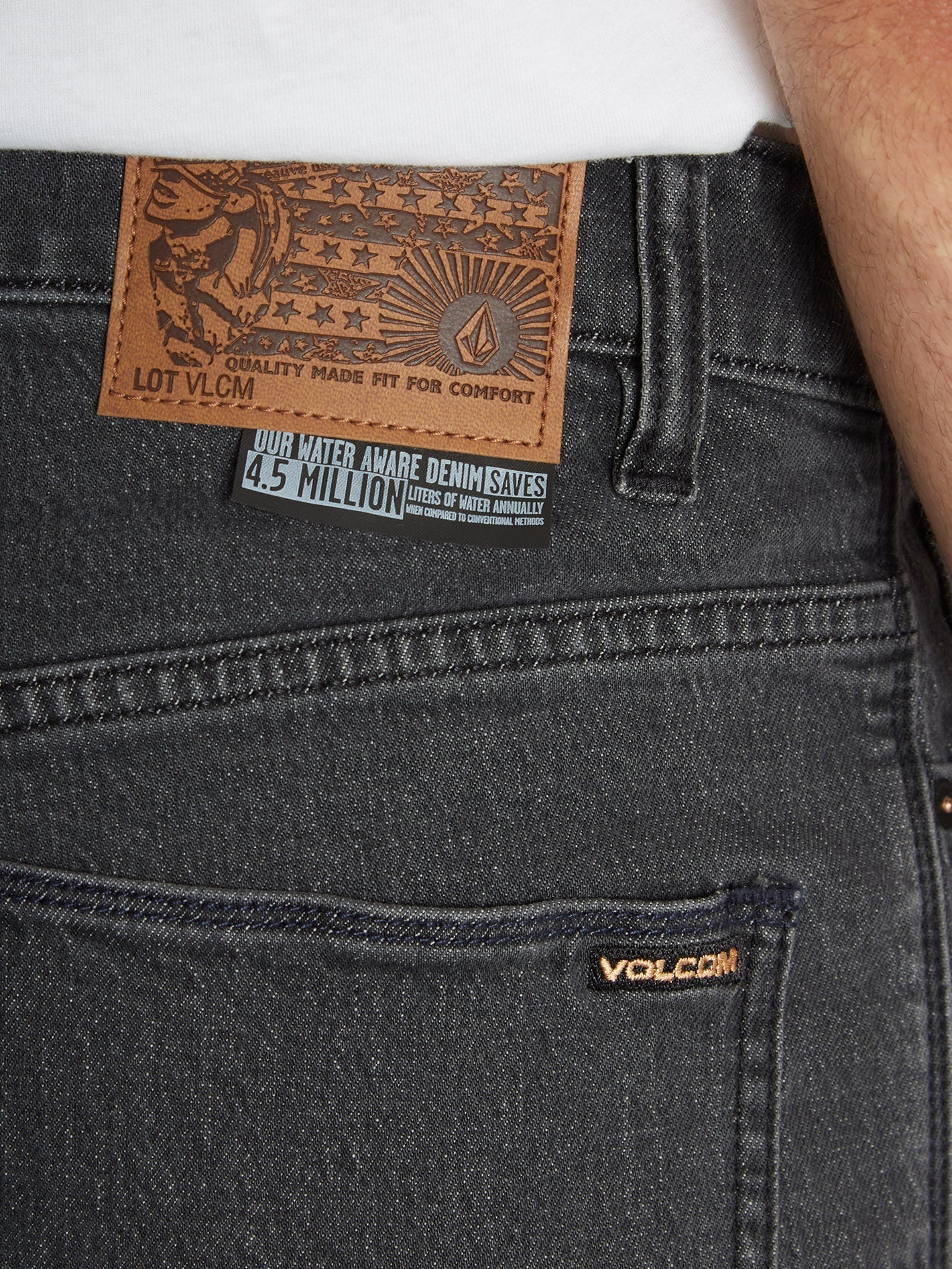 Solver Tapered Jeans - STONEY BLACK
