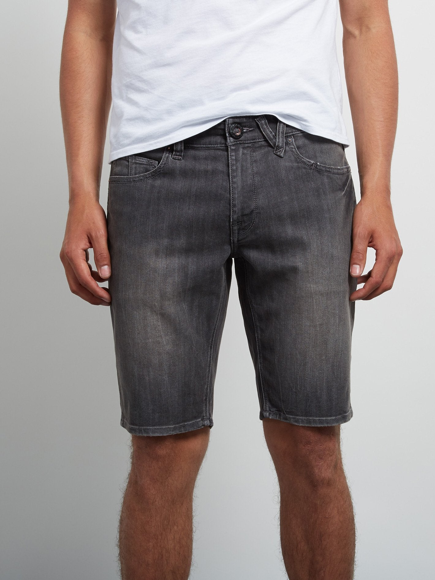 Vorta Denim Short - Vertiver Grey