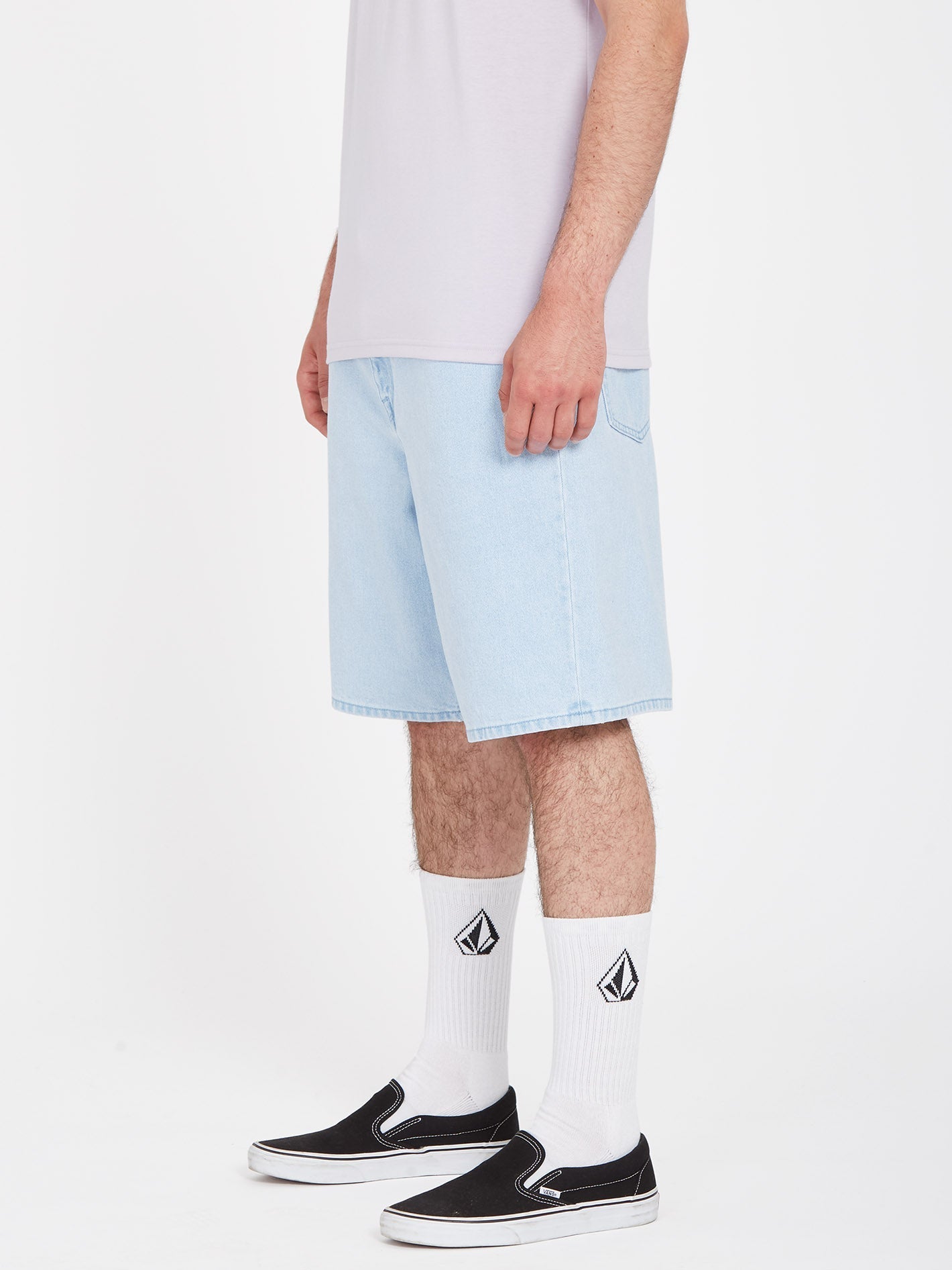 Billow Denim Short - LIGHT BLUE