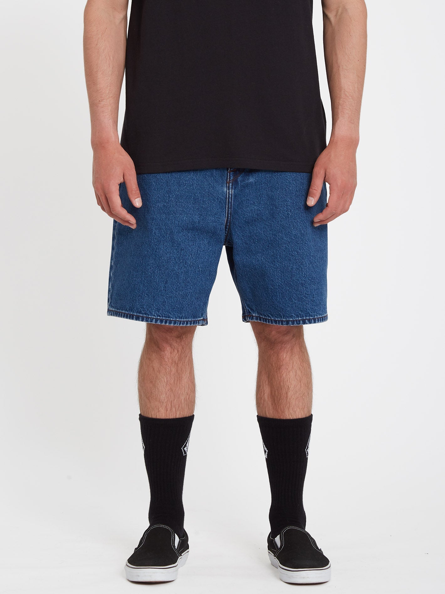 Billow Denim Short - OLIVER MID BLUE