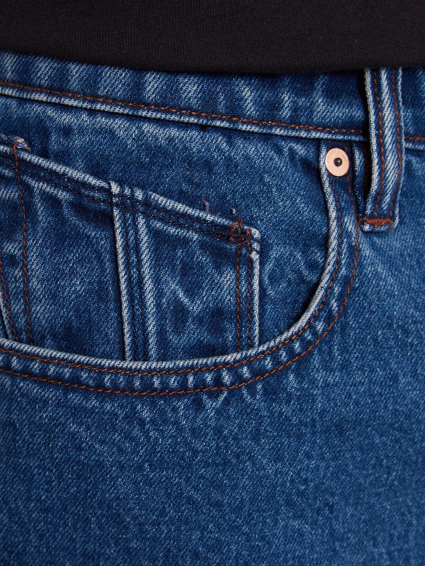 Billow Denim Short - OLIVER MID BLUE