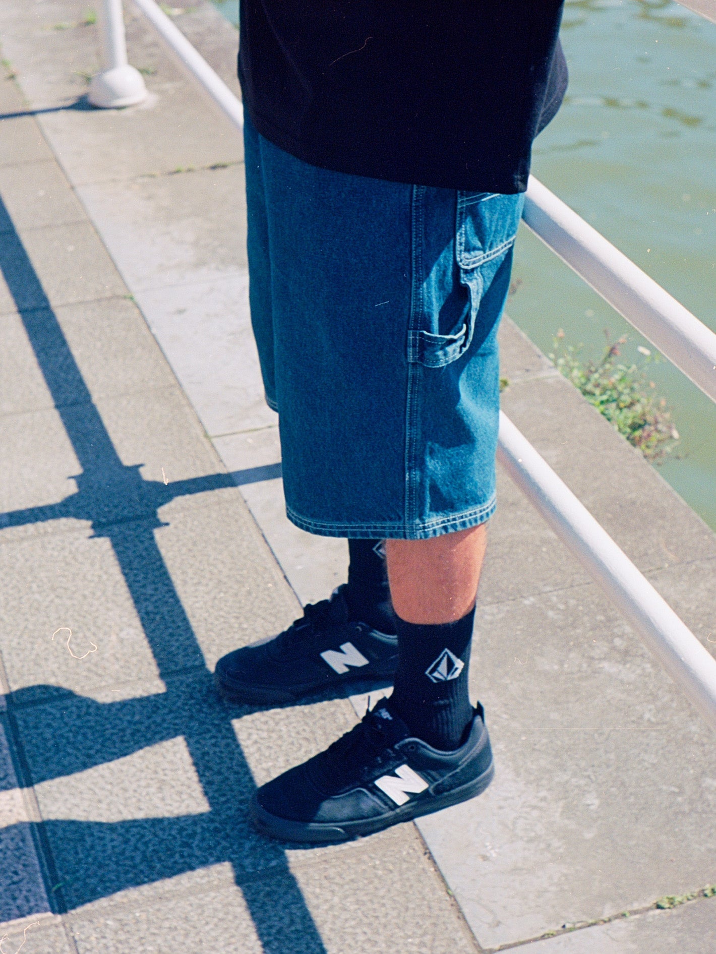 Labored Denim Utility Short - INDIGO RIDGE WASH