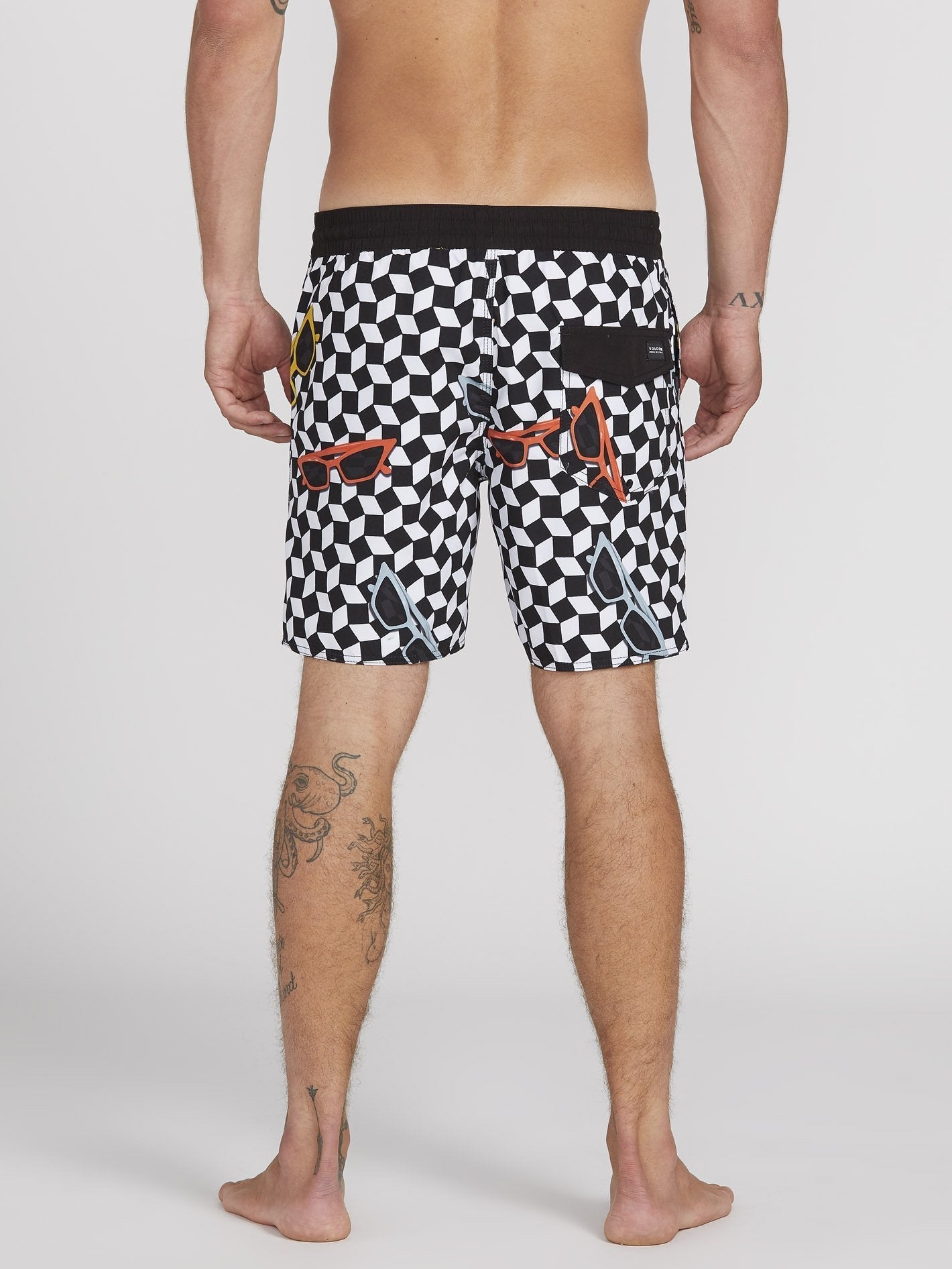 Flashback Trunk 17" Boardshort - Black