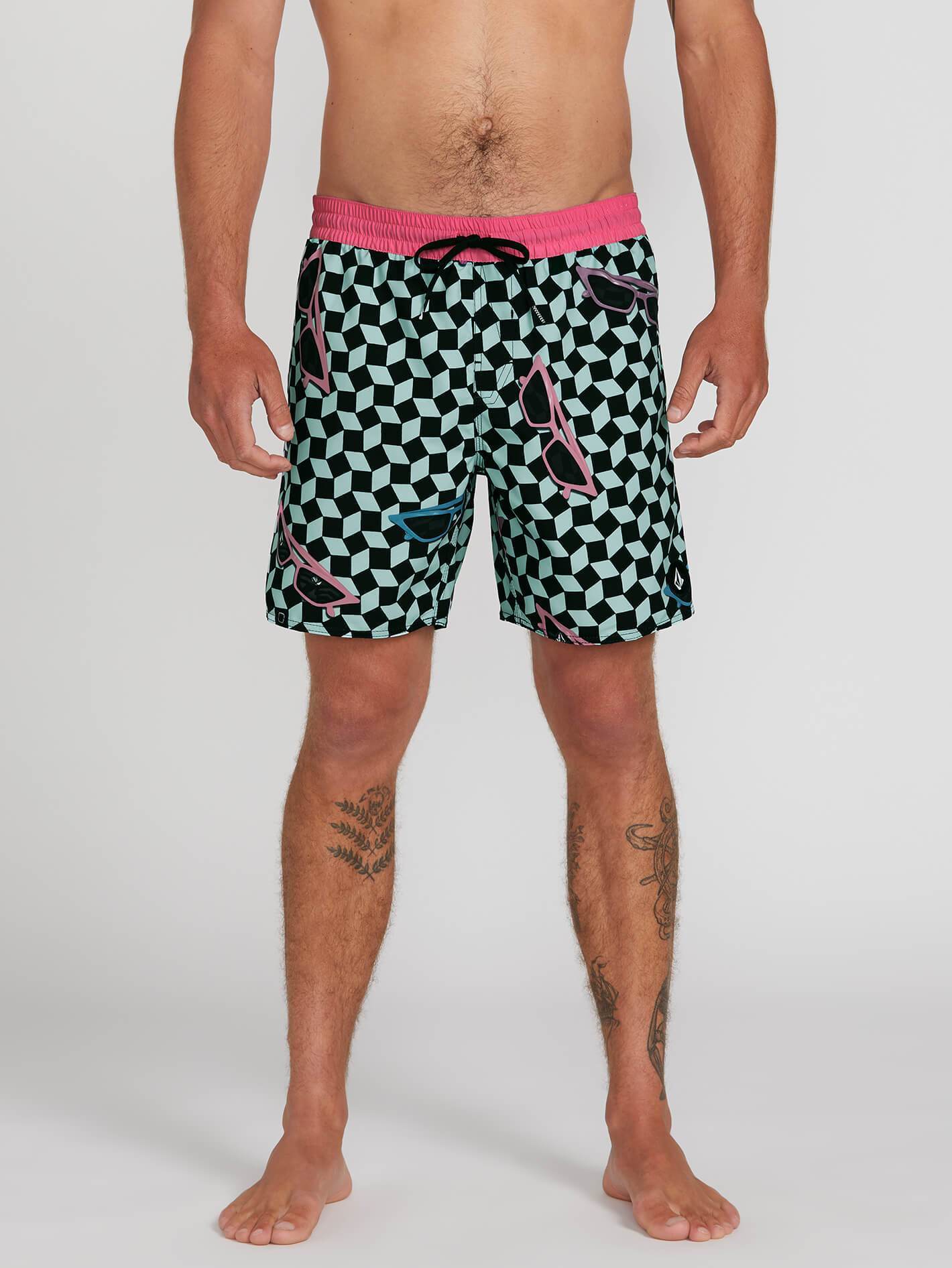 Flashback Trunk 17" Boardshort - Resin Blue