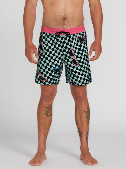 Flashback Trunk 17" Boardshort - Resin Blue