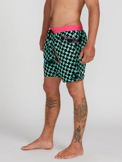 Flashback Trunk 17" Boardshort - Resin Blue