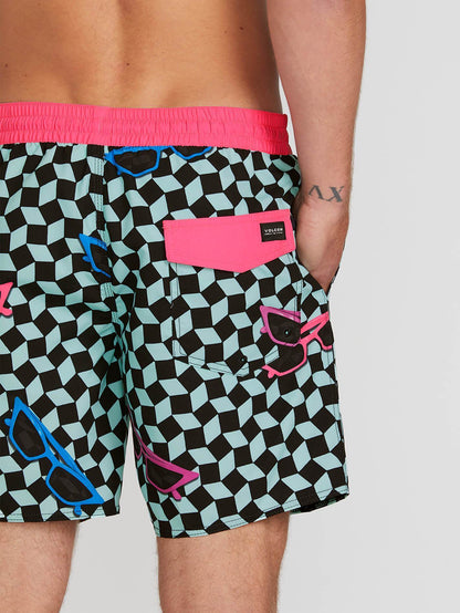 Flashback Trunk 17" Boardshort - Resin Blue