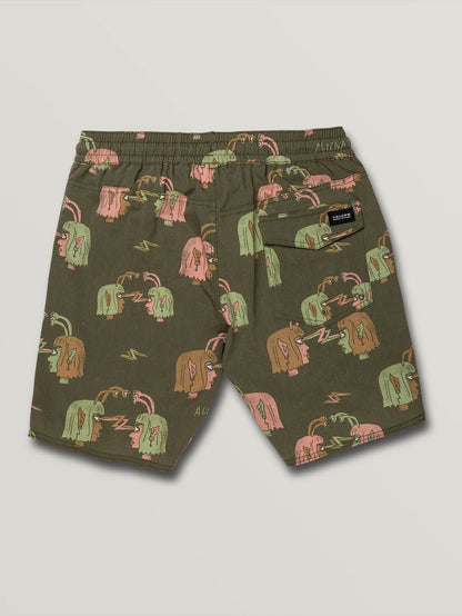 Alienated Trunk 17" Boardshort - Mossstone