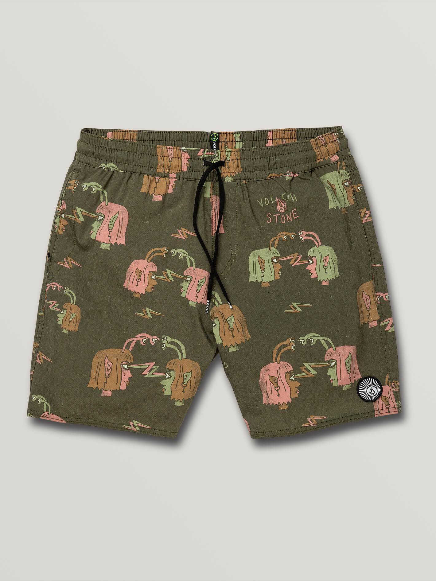 Alienated Trunk 17" Boardshort - Mossstone