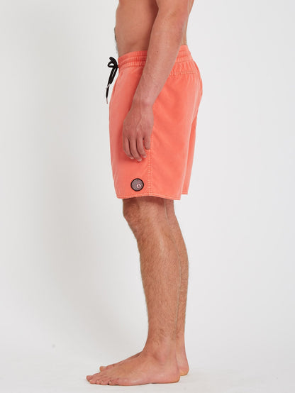 Center Trunk 17" Boardshort - LIVING CORAL