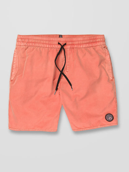 Center Trunk 17" Boardshort - LIVING CORAL