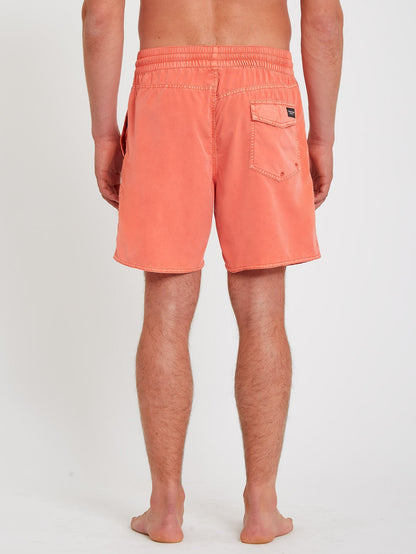 Center Trunk 17" Boardshort - LIVING CORAL