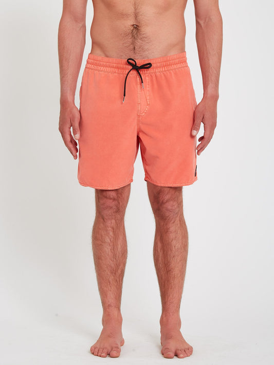 Center Trunk 17" Boardshort - LIVING CORAL