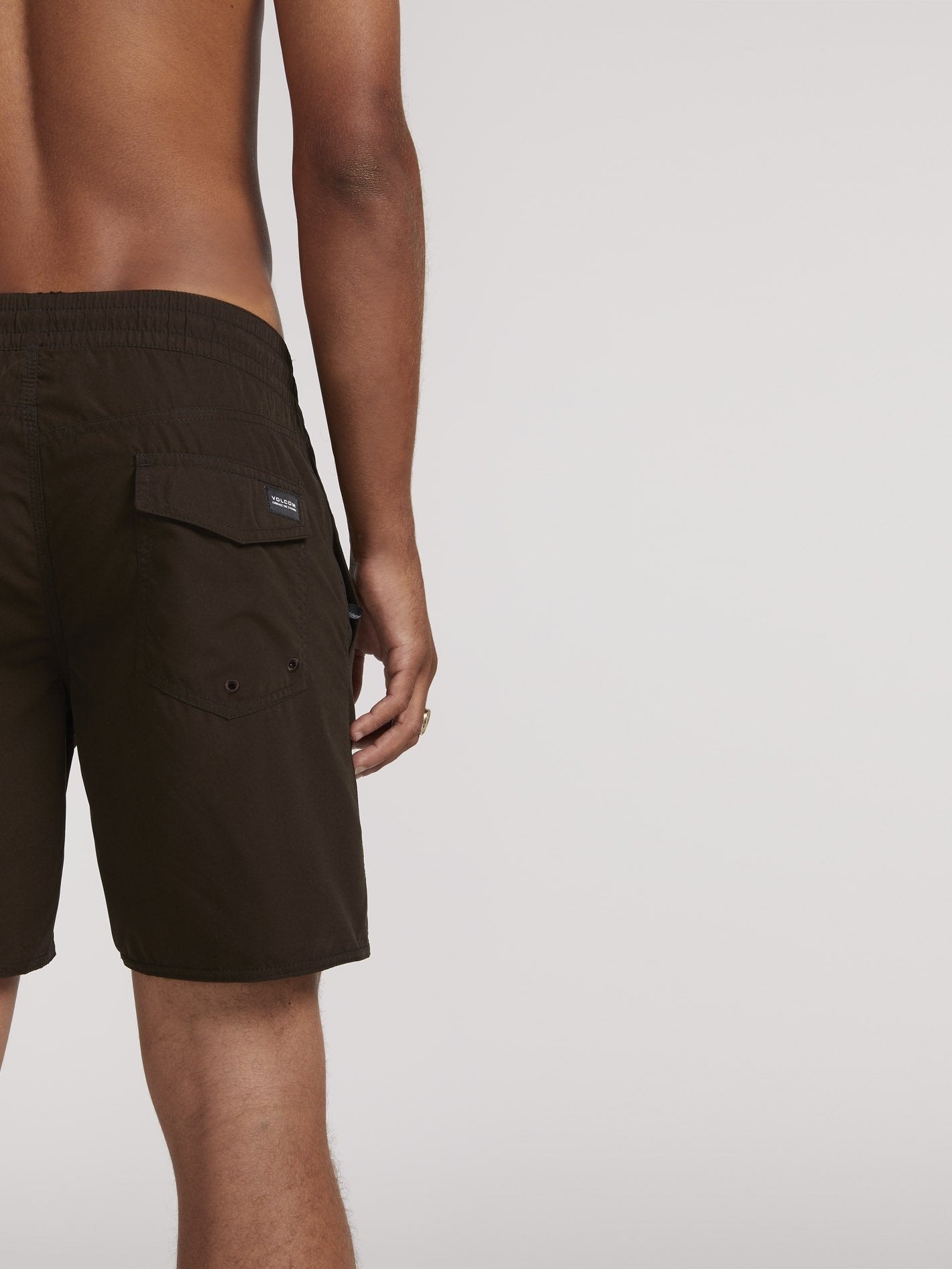 Lido Solid Trunk 16" Boardshort - BLACK