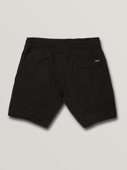 Lido Solid Trunk 16" Boardshort - BLACK