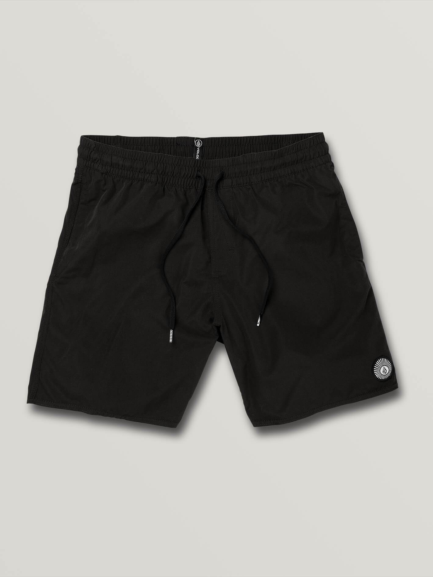 Lido Solid Trunk 16" Boardshort - BLACK
