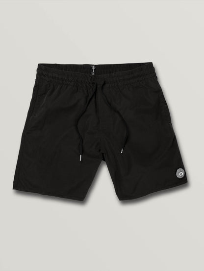 Lido Solid Trunk 16" Boardshort - BLACK