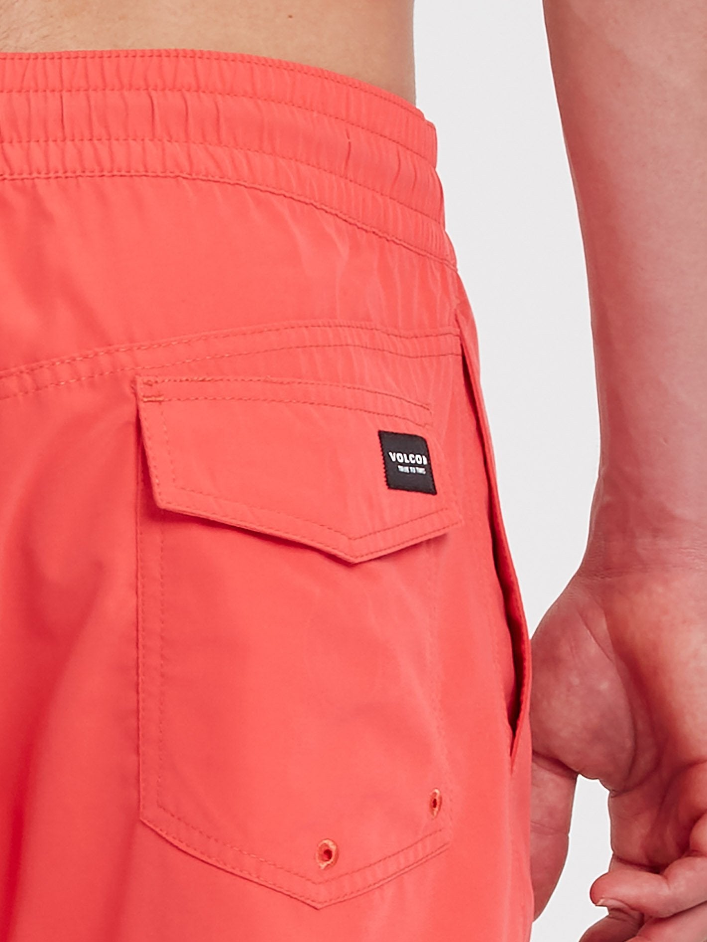 Lido Solid Trunk 16" Boardshort - CAYENNE