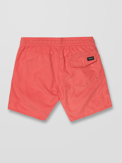 Lido Solid Trunk 16" Boardshort - CAYENNE