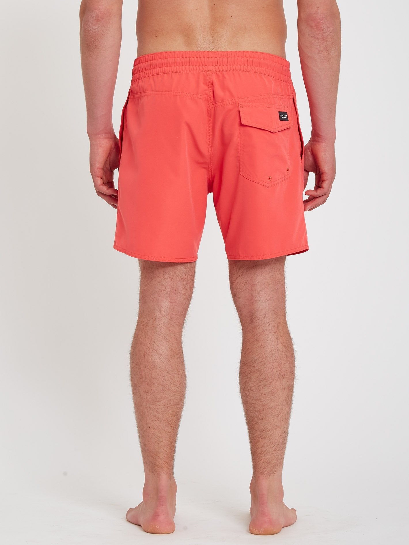 Lido Solid Trunk 16" Boardshort - CAYENNE