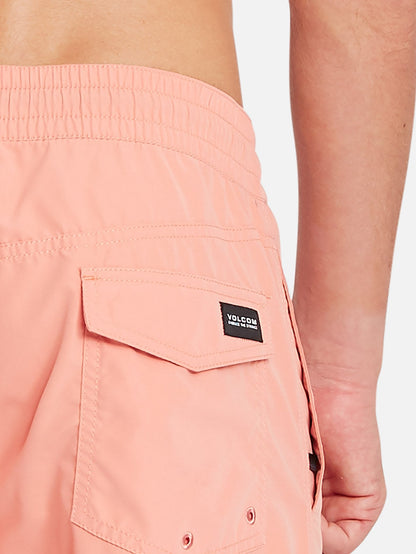 Lido Solid Trunk 16" Boardshort - Clay Orange
