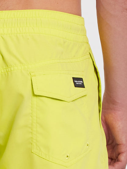 Lido Solid Trunk 16" Boardshort - LIMEADE