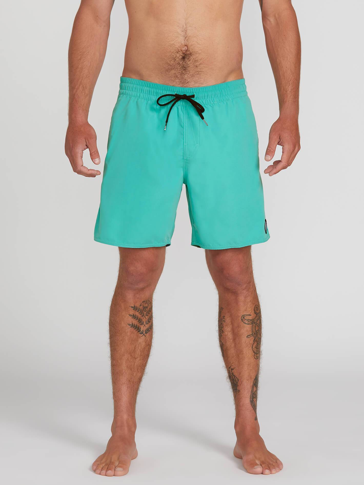 Lido Solid Trunk 16" Boardshort - Mysto Green