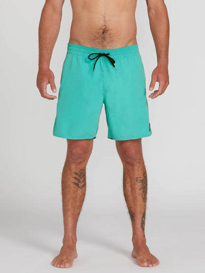 Lido Solid Trunk 16" Boardshort - Mysto Green