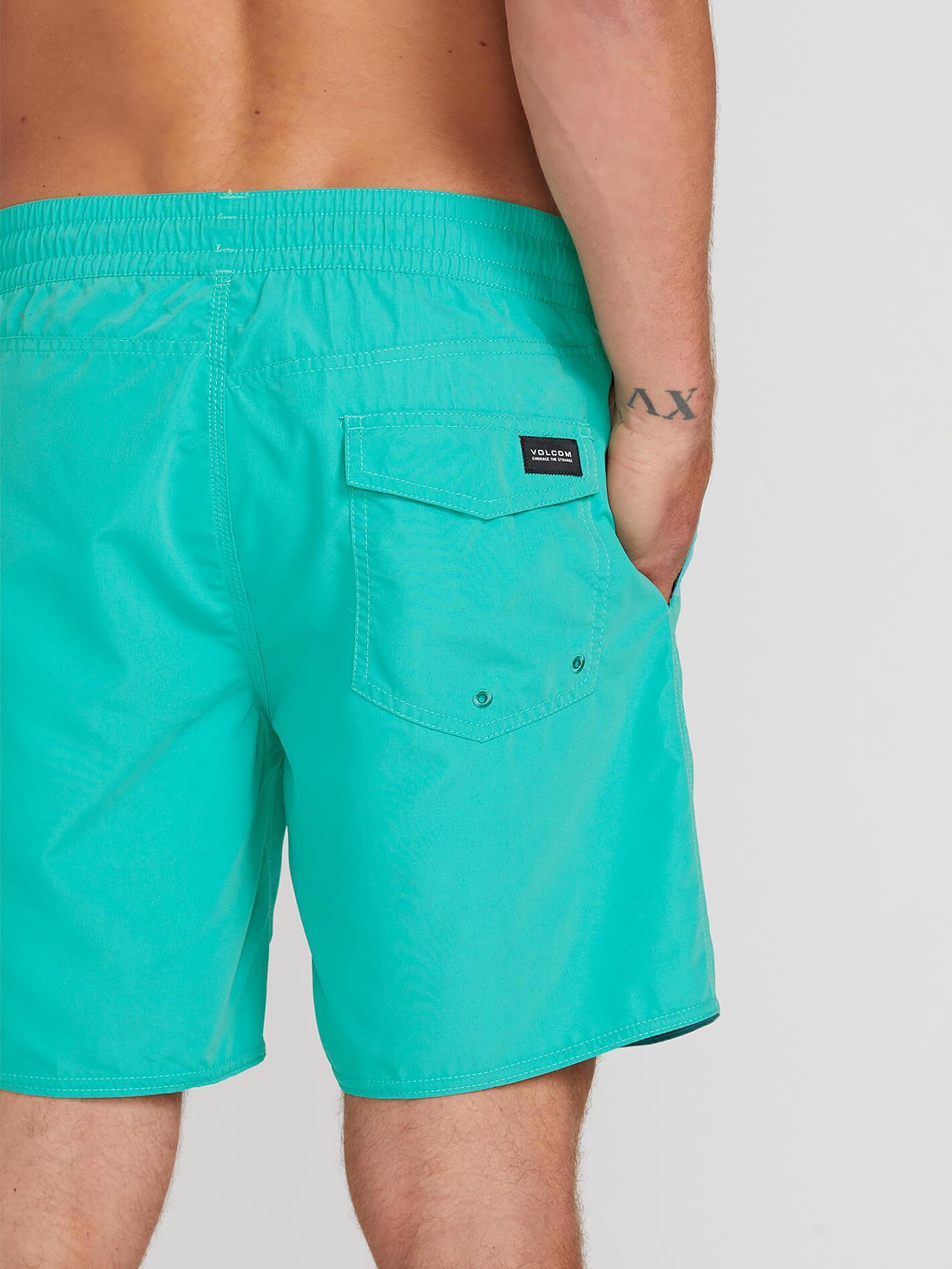 Lido Solid Trunk 16" Boardshort - Mysto Green