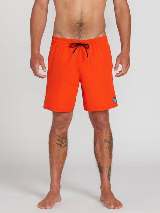 Lido Solid Trunk 16" Boardshort - Pepper Red