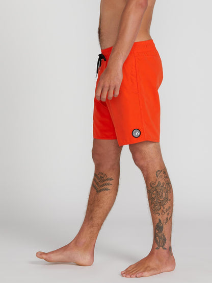 Lido Solid Trunk 16" Boardshort - Pepper Red