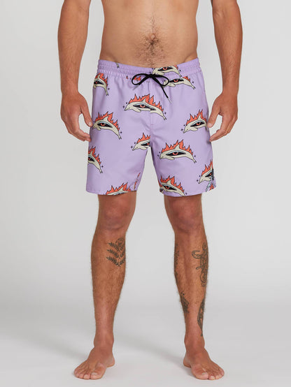 Bottle O Trunk 17" Boardshort - Lilac