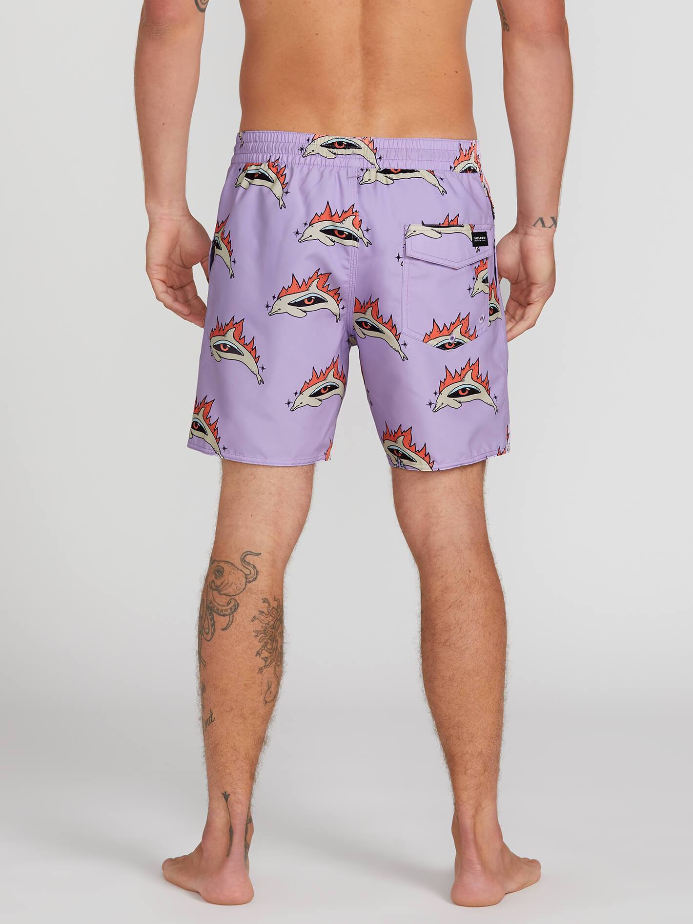 Bottle O Trunk 17" Boardshort - Lilac