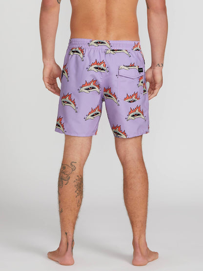 Bottle O Trunk 17" Boardshort - Lilac
