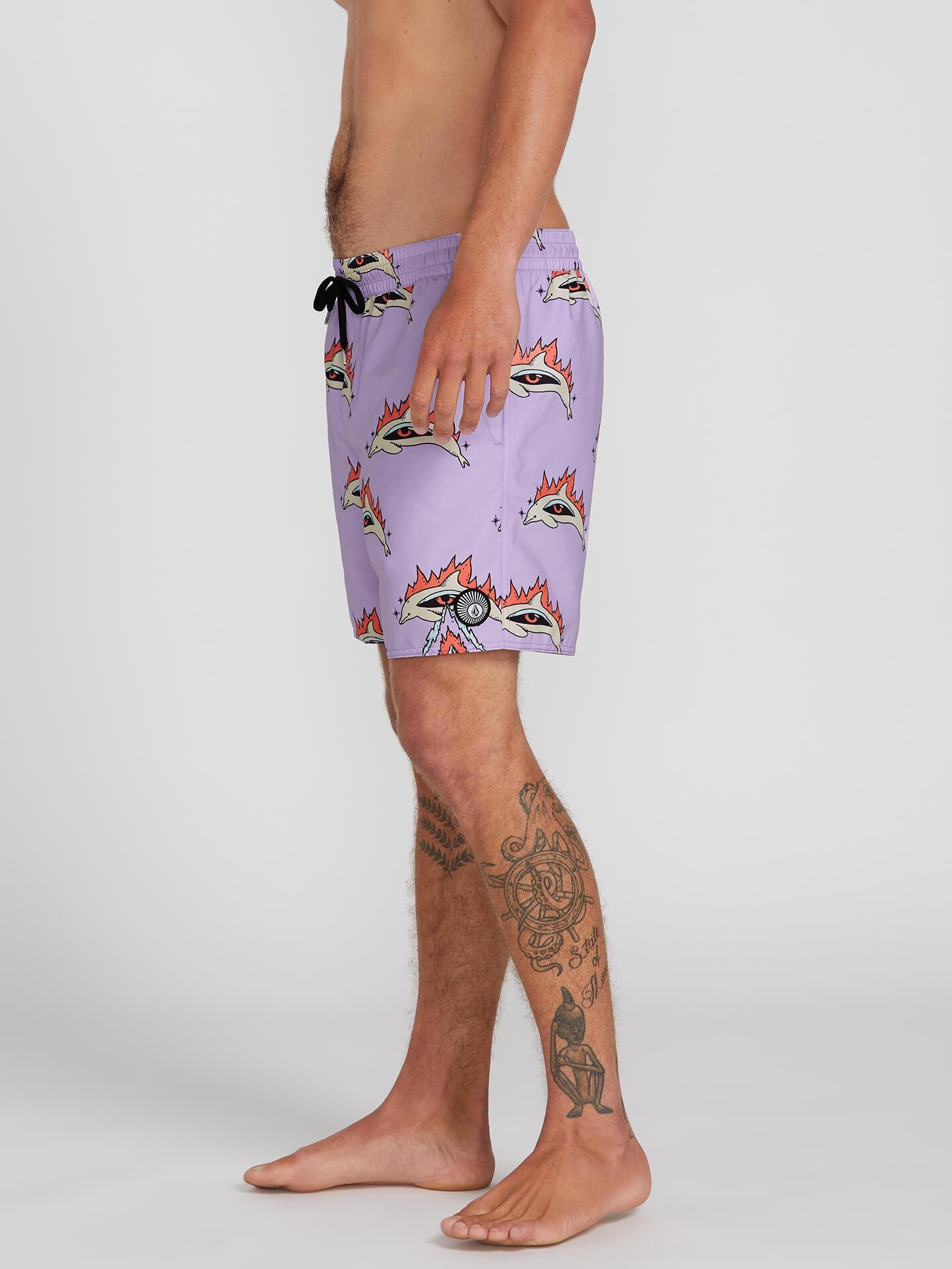 Bottle O Trunk 17" Boardshort - Lilac