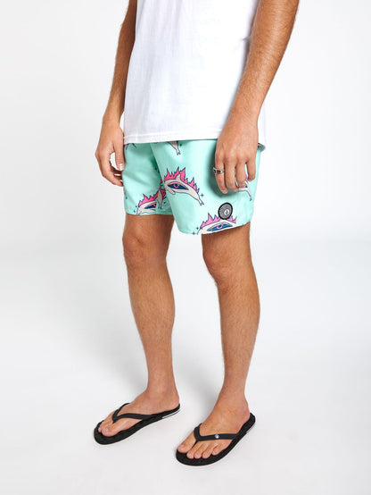 Bottle O Trunk 17" Boardshort - Resin Blue