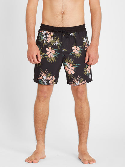 Earthly Delight Trunk 17" Boardshort - Black