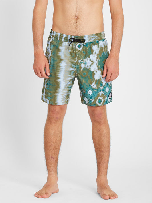 Earthly Delight Trunk 17" Boardshort - Spruce Green