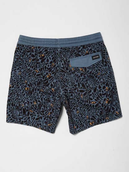 Strange Daze Paisley Trunk 17" Boardshort - China Blue