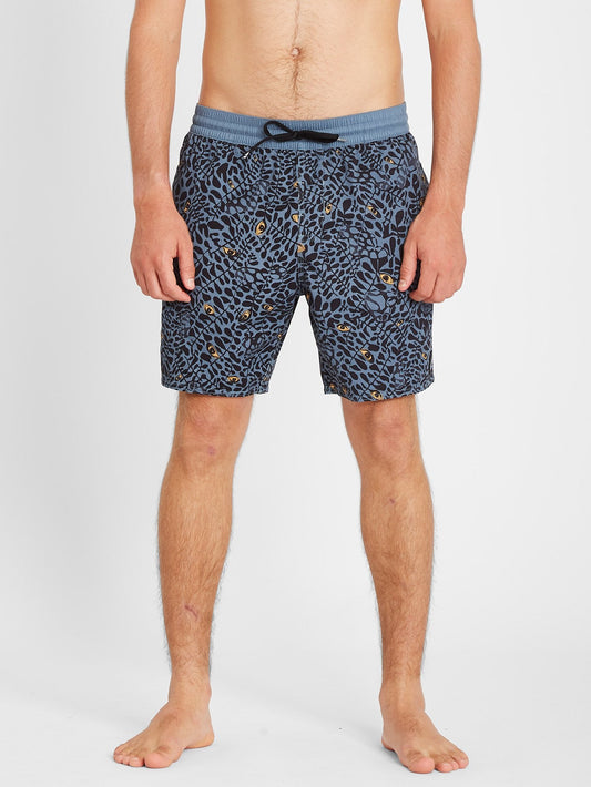 Strange Daze Paisley Trunk 17" Boardshort - China Blue
