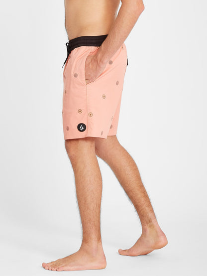 Strange Daze Paisley Trunk 17" Boardshort - Clay Orange