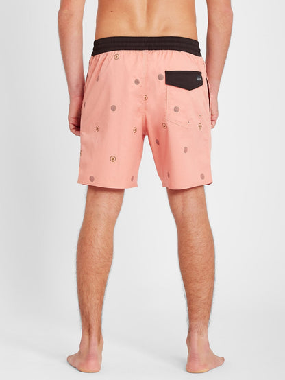 Strange Daze Paisley Trunk 17" Boardshort - Clay Orange