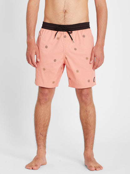 Strange Daze Paisley Trunk 17" Boardshort - Clay Orange