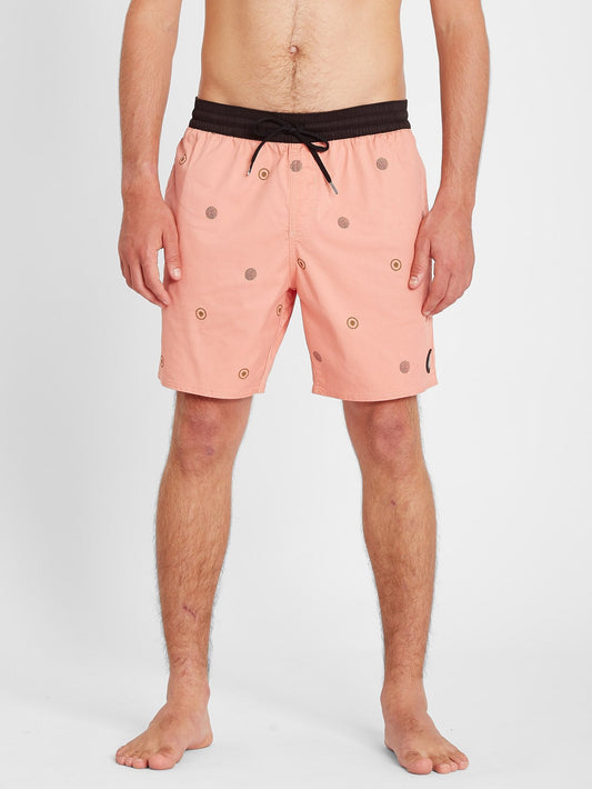 Strange Daze Paisley Trunk 17" Boardshort - Clay Orange