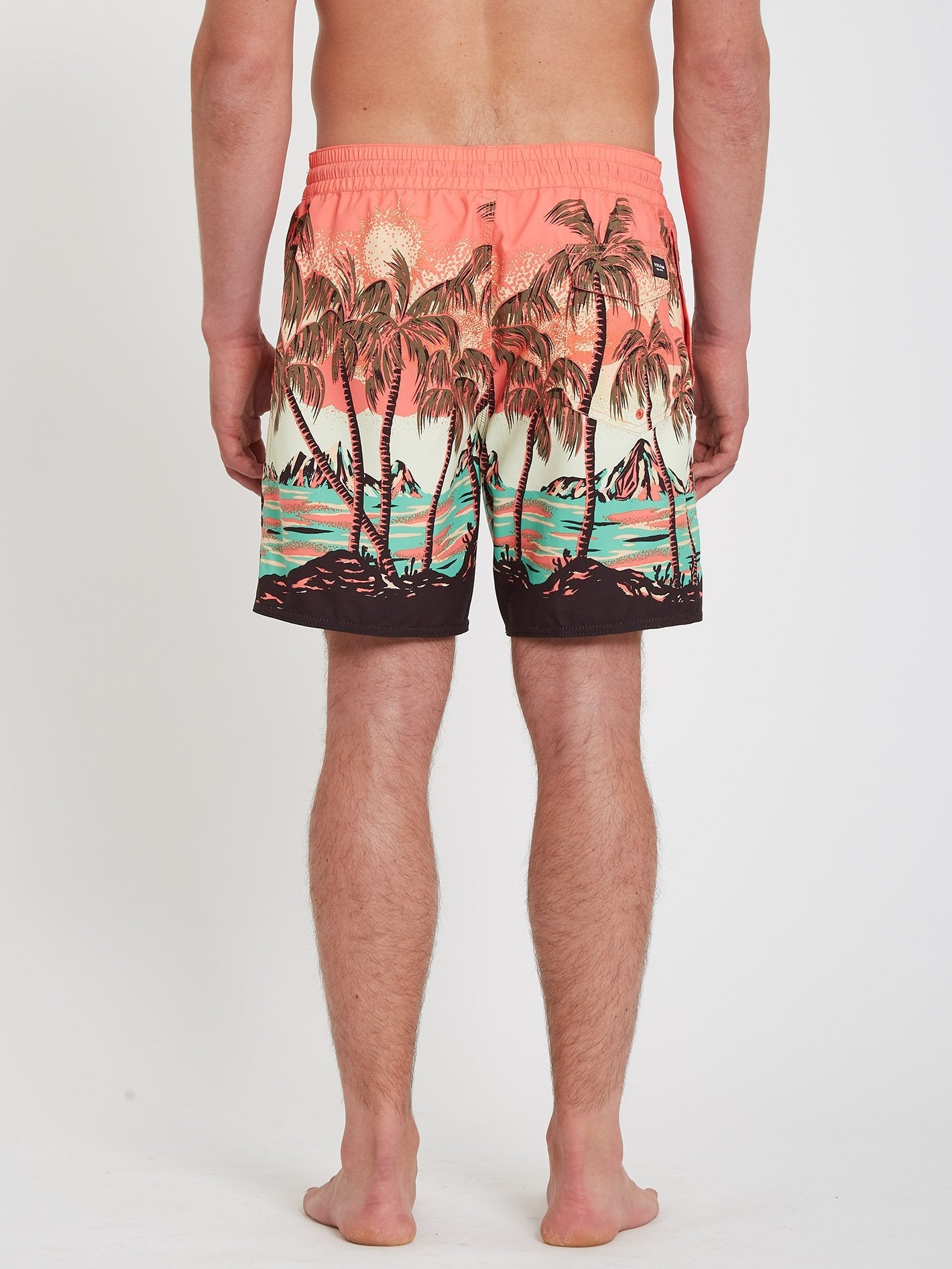 Novelty Trunk 17" Boardshort - LIVING CORAL