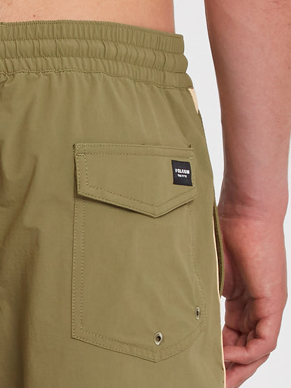 Lido Liberators 17" Boardshort - MARTINI OLIVE
